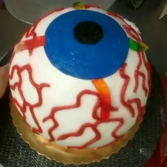 An eyeball cake